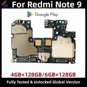 Motherboards Unlocked For Xiaomi Redmi Note 9 Global Version Motherboard Original For Xiaomi Redmi Note 9 Logic Board Mainboard Global MIUI