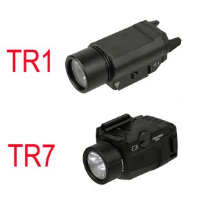 Işıklar Taktik TR7 TR1 Silah Tabancası Işık Sabit File El feneri Glock 17 19 Cz P226 P229 SP2022 Savunma Tabancası Torç