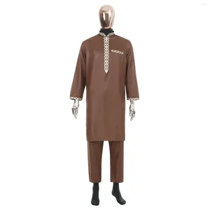 Abbigliamento etnico Summer Muslim Abes Fashion Retro Style Abito abito set elegante slim islamico arabo Dubai Abaya