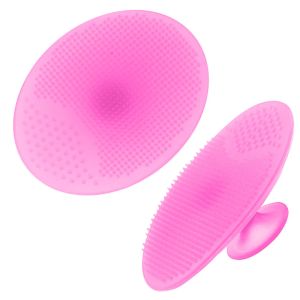 Smello per lavaggio silicone spazzola per lavagna / lavabo rotonda spazzola silicone tampone di bellezza del lavaggio esfoliante esfoliante strumento per la pulizia del viso.