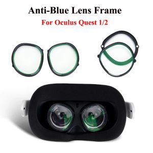 Filtri 1Pair Attrema magnetico Antiblue Lens Frame per Oculus Quest 2/ Oculus Quest 1 Myopia Lens Clip antiscratch VR Protezione lente