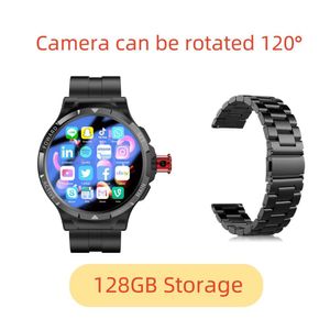 4G Smart Watch 1.43 Inch 400*400 Ips 800mah Android 9.0 Smartwatches with Camera GPS WIFI 128GB Storage Google Play Store