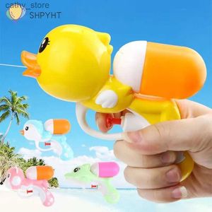 Toys de armas fofas forma de nadar de água de natação armas engraçadas para simulação criativa de brinquedos de banho pinguim água plástica toyl2404