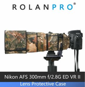 フィルターRolanproレンズカモフラージュコート雨の雨coter for nikon afs 300mm f/2.8 g ed vr i/iiレンズ保護ケースnikon slrカメラ