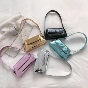 Вечерние сумки роскошные дизайнерские лазерные сумки на плече изысканные глянцевые кожаные сумочки