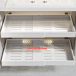 Racks rack de armazenamento de cozinha com trilhos de deslizamento Slides Tipo de gaveta escalável Tipo de armazenamento Bande