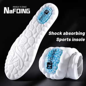 NAFOING Sport Insoles for Feet Men Women PUAir Cushion Breathable Shock Absorption Shoes Insole Running Basketball Care 240419