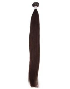 Cabelo virgem brasileiro reto 05gstrand utip Extensões de cabelo Humanos fios humanos pré -proibidos 16 polegadas de unha de unha Hair pré -proibido 7513116