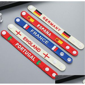 Altre forniture per feste festive 2022 Bracciale Qatar Sile Flag Wristband 32 Paesi Droping Delivery Delivery Delivery Dhr3p DHR3P