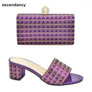 Dress Shoes Fashion Wedding Bride For Women And Low Price Italian Bags Matching Set With Rhinestone