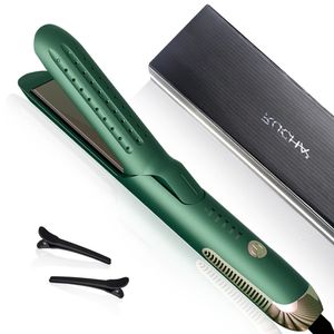 Hair Straightener with Cooling Wind 2 In 1 Curling Iron Fast Heat Up Ceramic Coating Flat Irons Styling Tool Dual Voltage 240423
