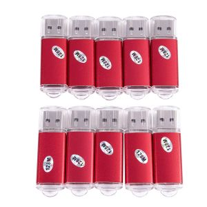 Drives 10pcs USB Flash Drive 128 MB Key Chain Flash Memory Drive UDisk for Win 8 PC Gift, Red