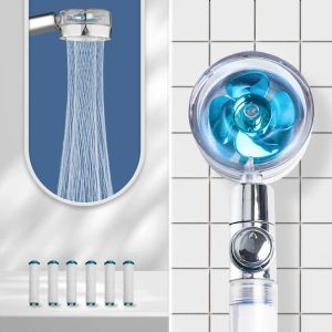 Purifiers Tornado Filter Shower Head 360 Turbo Högtryck Vattenbehandling Spara fläkt Portabel dusch med filter för badrumstillbehör