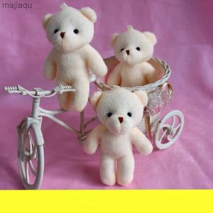 Plush Dolls 10pcs Mini Teddy Bear Plush Soft Stuffed Animal Toys Small Pendant Cute Diamond Bears Doll For Kids Girls Wedding GiftsL2404