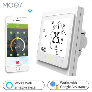 Control WiFi Smart Thermostat Temperature Controller for Water/Electric floor Heating Water/Gas Boiler Works with Alexa Google Home