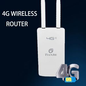Roteadores 150 Mbps 3g 4G WiFi Router SIM CARTA SIM DESLIGADO CAT4 LTE MODEMENTE sem fio Dual Antenas Externas Gateway Overters Outdoor para câmera IP