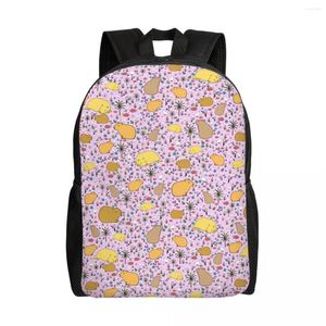 Backpack Capybaras In Pink Pet Backpacks Wild Animals Of South America Capybara School College Travel Bags Bookbag Fits 15 Inch Laptop