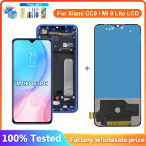 Bildschirme 100% getestet auf Xiaomi CC9 LCD -Anzeige -Touchsbildschirm -Digitalisierer -Baugruppe mit Rahmenersatz für Xiaomi Mi 9 Lite M1904F3BG LCD