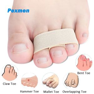 Обработка Pexmen 1/2/3/5/10PCS Hammer Toe Выпрямитель пальцы пальцы ног обмотаны для коррекции изящных ног на перекрывающихся ногах.