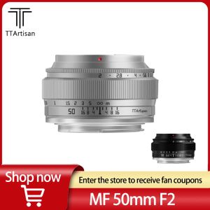 Filters Ttartisan 50mm F2 Micro Lens Portable Mf Large Aperture Full Frame Lightweight for Sony E/fuji X/m43/canon Eosm/canon Rf/nikon