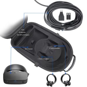 Hoparlörler P82F Taşınabilir Hard EVA Torbaları Koruyun Kapak Saklama Kutusu Oculus Rift s PC ile çalışan VR oyun kulaklığı için