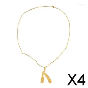 Makeupborstar 2-4pack Personlig halsband Barber Shaver Pendant Metal Chain för män