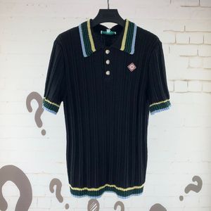 2024SS Spring Summer Men suéteres casuais camisetas pólo camisetas brancas preto