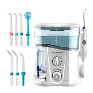 Irrigator NiceFeel FC188G Oral Irrigator Dental Water Tank Pulse Tandblekning 7 Nozzles Jet Tips Justerbart 1000 ml Vattentryck