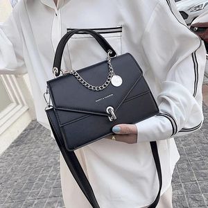 Shoulder Bags Small Square For Women Crossbody Bag 2024 Chains Girl's Handbag Casual Wild Lady Cross Body Female Black