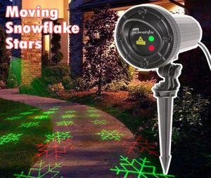 Elf Light Christmas Outdoor Holiday Garden Laser 8in1 Red Green Christmas Laser Proiettore impermeabile Proiettore Laser Laser Outdoor 57701248