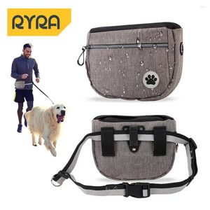 Transportador de cães Pacote de lanches para andar de pacote alternativo de sacos de revestimento duplo para a cintura ergonômica, não solta, suprimentos para animais de estimação de cor sólida solta