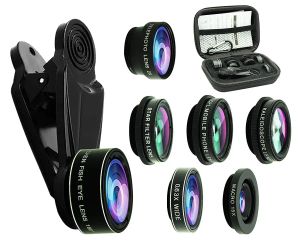 Filters TOKOHANSUN HD 7in1 Camera Phone Lens 4K Wide macro lens portrait super Fisheye Lens CPL Filter for iPhone 7 8 Samsung smartphone