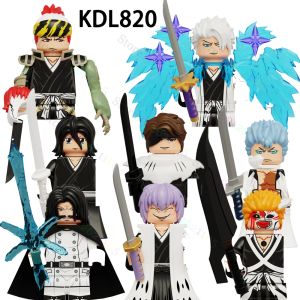 Блоки KDL820 WM6164 Bleach Anime Cartoon Bricks Dolls Kurasaki Lchigo abarai renji yhwach Action Figure Blocks Blocks Kids Toys подарок