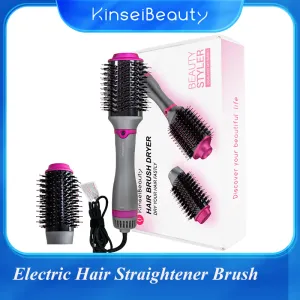 Brushes Electric Hair Straightener Brush Beauty Styling Equipment Antiscald Professional hair straightener curling irons free shopping