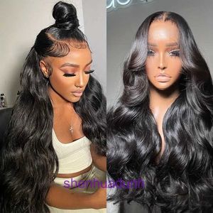 New Jersey Perücken Pitman Perücken Boutique 2024 Mast Selling Lace Womens Long Hair Mid Split Black Curly Big Wave Full Head Set