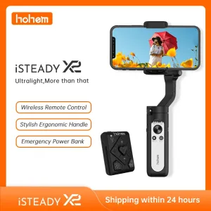 Gimbal Hohem ISTeady x2 smartfon 3Axis Gimbal z zdalnym składanym ręcznym stabilizatorem telefonu na iPhone/Samsung/Huawei