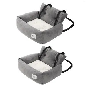 Dog Carrier Car SUV Seat Puppy Bed With Fixed Harness Portable Accessories Non-Slip