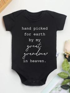 One-Pieces Hand ausgewählt Neugeborene süße Baby-Mädchen Kleidung Schwarze Baumwoll Onesies ästhetisches Muster Mode Kleinkind Home Strampler Pyjamas Großhandel Großhandel