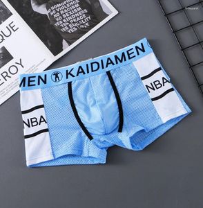 Underpants Youth Boxer Personalized Shorts for Men Ice Silk Boys trasparente comoda per la biancheria di lingerie.