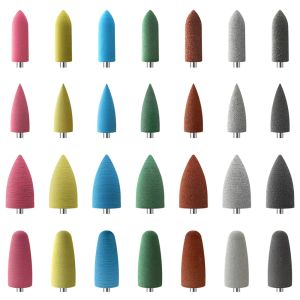 Bits Milling Cutter Rubber Silicone Stones Nail Drill Bit for Manicure Electric Drill Machine Cuticle Clean File Nail Buffer Polisher