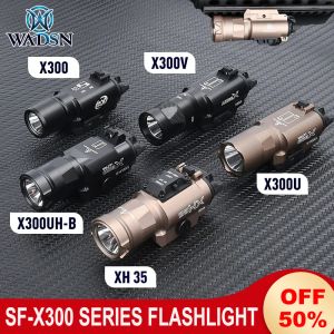 Lights WADSN X300 Ficklight SureFir X300U XH35 X300UHB X300V SCOUTLIGHT Taktisk metall X300V Strobe Whelumed Illuminated Pistol Torch