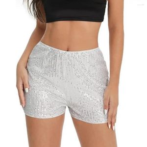 Women's Shorts Women Sequin Sparkling Design High Waist Slim Fit Club Party Mini With For Beach