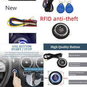 New Car Remote Engine Starters Button Door Lock Keyless Entry Central Locking Alarm System Kit