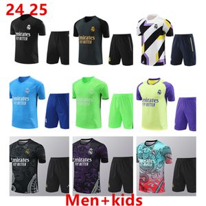 2023 Real Madrids Tracksuit Vest Kort ärm Sweatshirt Jerseys Kit 23/24 Ny fotbollsträning Suit Män Barn Soccer Chandal Hazard Jogging Sursetement Top Quality