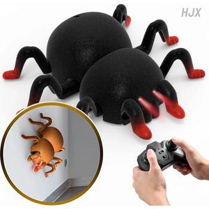 Stunt Wall Climbing Rc Animal Car Remote Control Simulation Spider Horror Halloween Tricky Prank Scary Toy for Kids boy children 240418