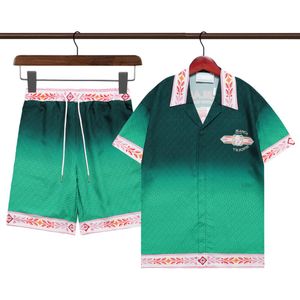 Дизайнерские рубашки пляжные шорты мужские гавайры цветочный принт для рубашки для рубашки для боулинга мужское сорт платье с коротким рукавом M-3XL