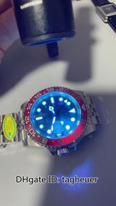 Clean Factory Mens Watch V3 Versione 40mm 126710 Pepsi Batman 904L in acciaio Blu Orologi luminosi Orologi Power Reserve Cal.3285 Movement Automatico maschile maschile