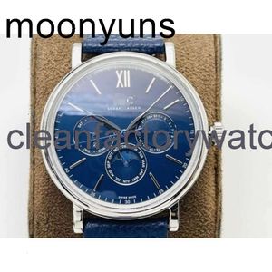 IWCity Luxury Brand Brand Watch Designer Moon Phase Men Classical Luxury Elegant Ultra Thin 40mm Wrist Watches 344601/602 FJF5 Factory 82650ムーブメント高品質