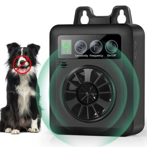 Repellents Pet Dog Repeller Automatisk ultraljudsmini Bark Control Device Charging Dog Anit Barking Training Clicker Pet Dog Supplies