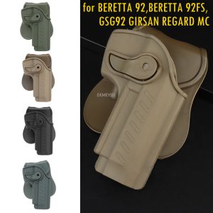 Coldres coldres táticos de armas de caça à direita Beretta Pistols Holster Case para Beretta 92 Beretta 92FS GSG92 Girsan